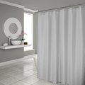 Homeroots 72 x 70 x 1 in. Luxurious Silver Waffle Weave Shower Curtain 399719